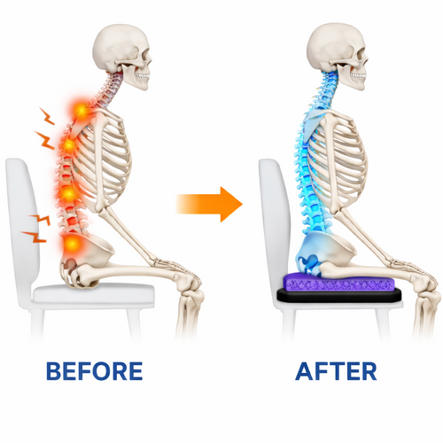 GEL SEAT™ Instant Back Pain Relief Seat Cushion